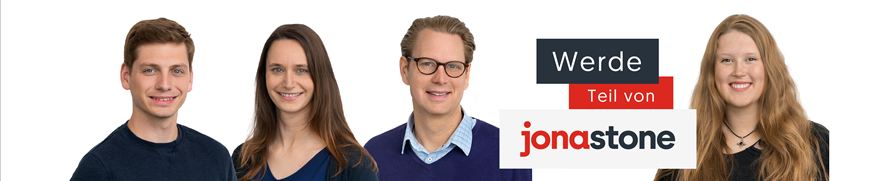 Jobseite Headerbild mit jonastone Kollegen