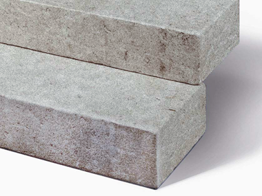 Blockstufen Kalkstein Camino Grey zugeschnitten