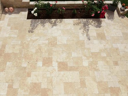 Terrasse von oben fotografiert Travertin Medium SELECT