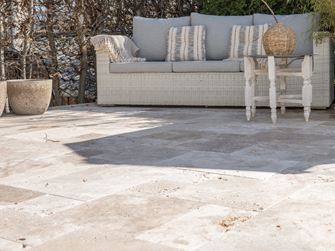 Terrassenplatten Travertin Rustic Sofa