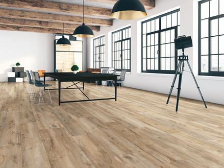 Studio-Apartment mit Holzoptik-Fliesen Canada Lodge