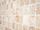 Mosaik aus Travertin in hellem Beige und Braun