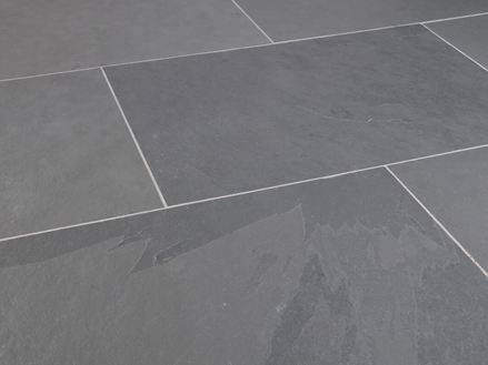 Schiefer-Fliesen Grey Slate seitliche Aufnahme
