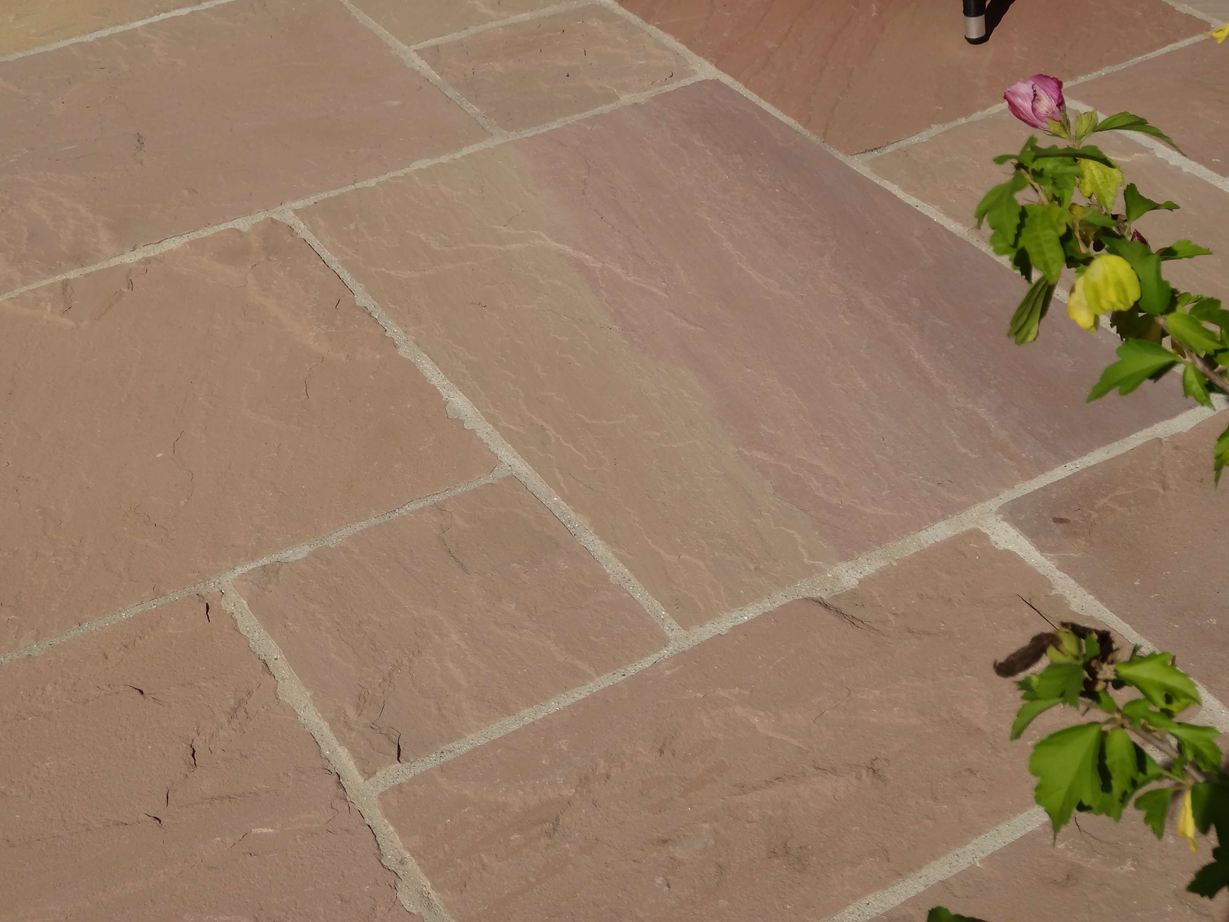 Sandsteinplatte Modak, Naturgespalten/ Unterseite gesägt