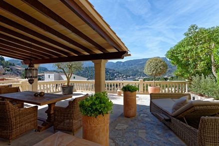 Mediterraner Wohnstil Terrasse Sitzecke